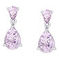 Gianni Argento Silver Amethyst Teardrop Earrings - image 1