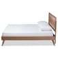 Baxton Studio Toru Ash Walnut Wood Full-Size Platform Bed - image 2