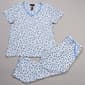 Womens Rene Rofe Short Sleeve Ditsy Floral Capri Pajama Set - image 2