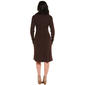 Womens BB Dakota Long Sleeve Faux Fur Collar Sweater Dress - image 2