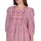 Petite Ruby Rd. Hothouse Florals Stripe Embroidery Blouse - image 5