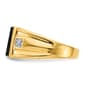 Mens Gentlemen’s Classics™ 14kt. Gold w/Rhodium Diamond Ring - image 3