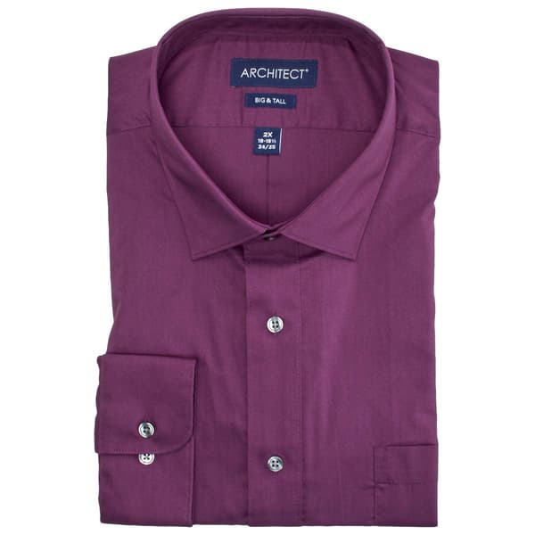Mens Big & Tall Architect(R) Performance Dress Shirt - Pansy Petal - image 