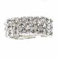 Rosa Rhinestones 3 Row Stretch Ring - image 1