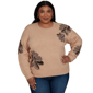 Plus Size Skyes the Limit Signature Sweaters Floral Sweater - image 1