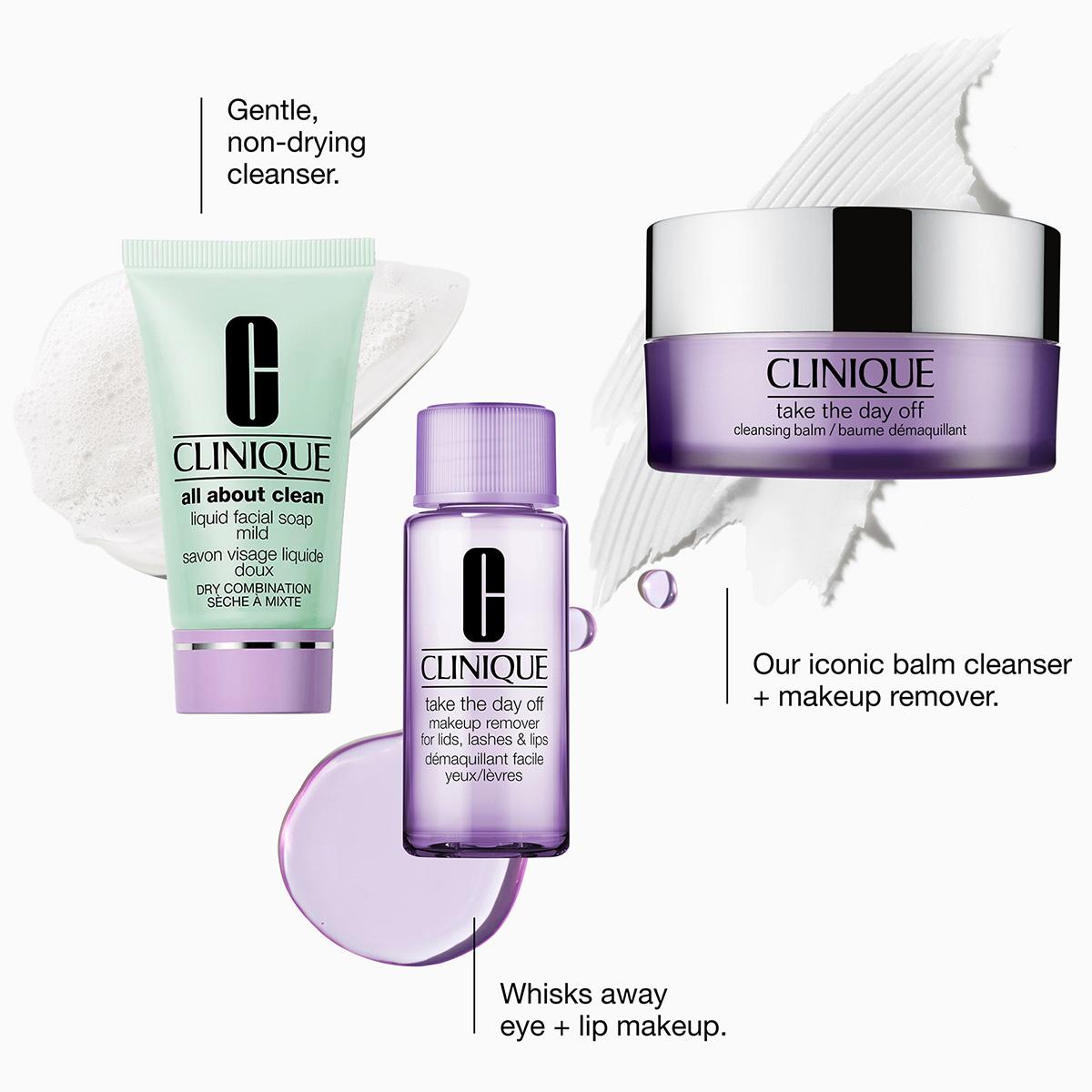Clinique 3pc. The Cleansing Edit Skincare Set  - $59 Value