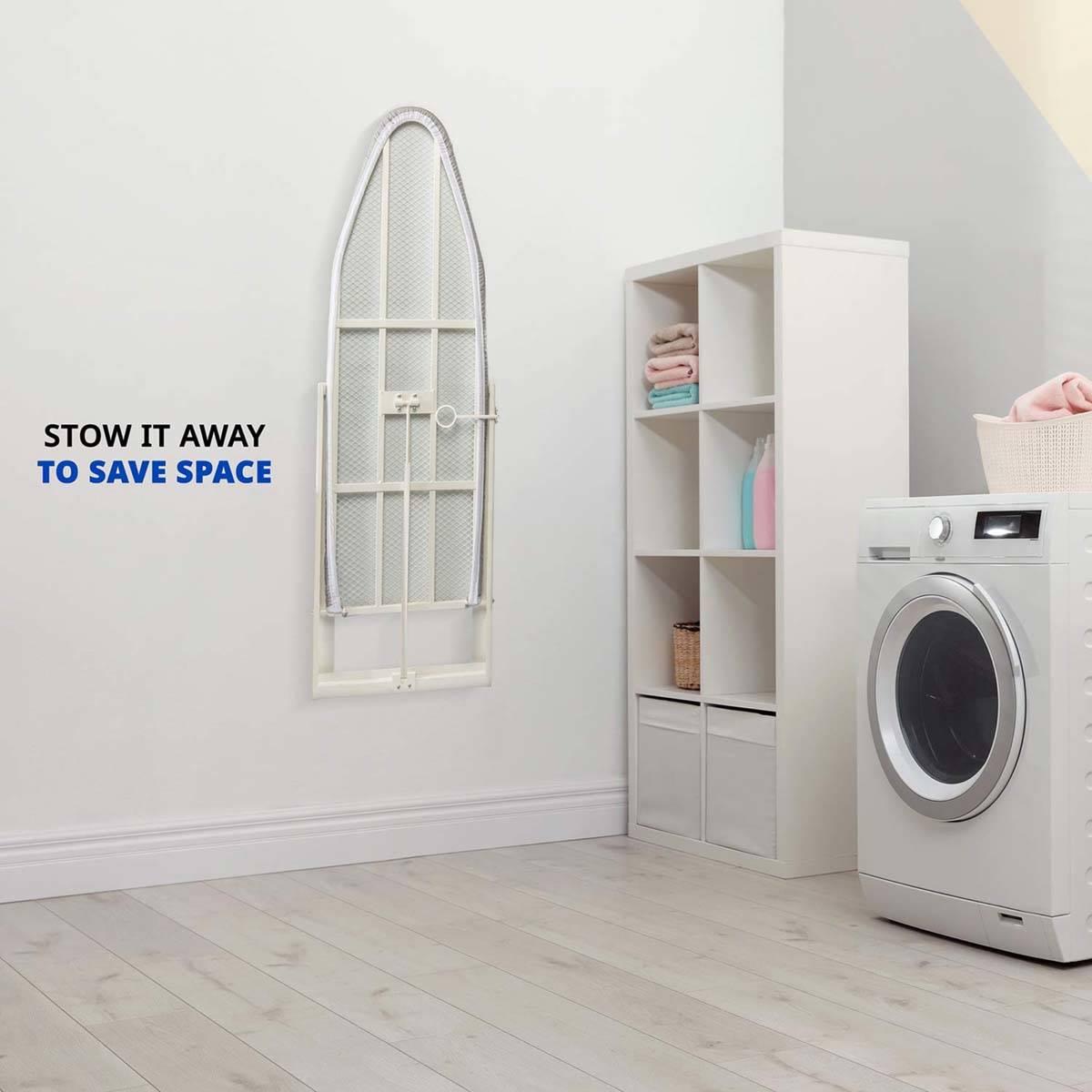Ivation Wall Mounted Foldable Iron Board w/ Removable Cover