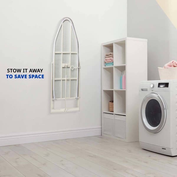 Ivation Wall Mounted Foldable Iron Board w/ Removable Cover