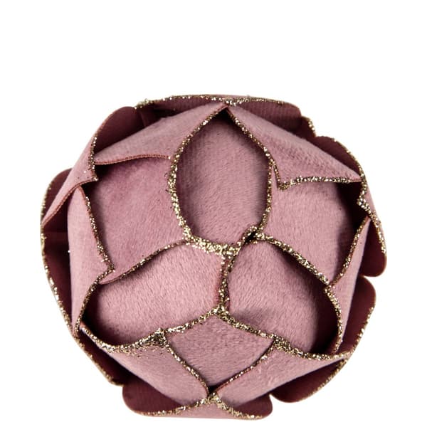 Northlight Seasonal 5in. Pink Flower Petal Christmas Ornament