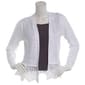 Womens 89th & Madison Long Sleeve Lace Hem Cardigan - image 1