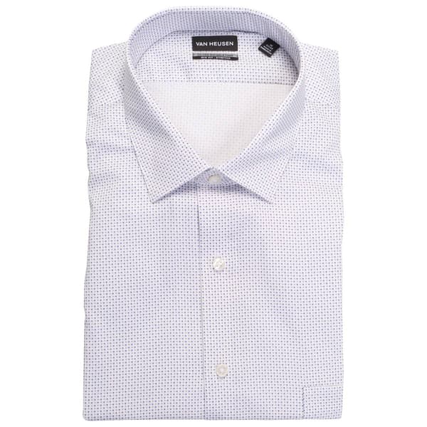 Mens Big & Tall Van Heusen Big Fit Dress Shirt - Taupe/Navy - image 