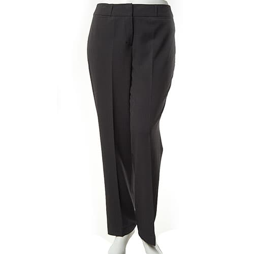 Womens Zac & Rachel Solid Flat Front Pants - Short