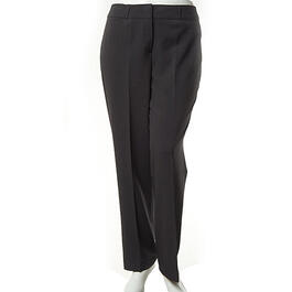 Womens Zac &amp; Rachel Solid Flat Front Pants - Short