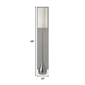 HomeRoots 68in. Silver Floor Lamp with White Fabric Drum Shade - image 2