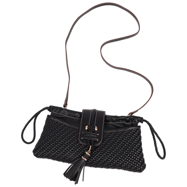 Tommy Bahama Tassel Tab Woven Clutch