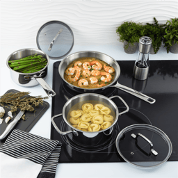 BergHOFF DiNA Helix 5pc. Recycled Stainless Steel Cookware Set