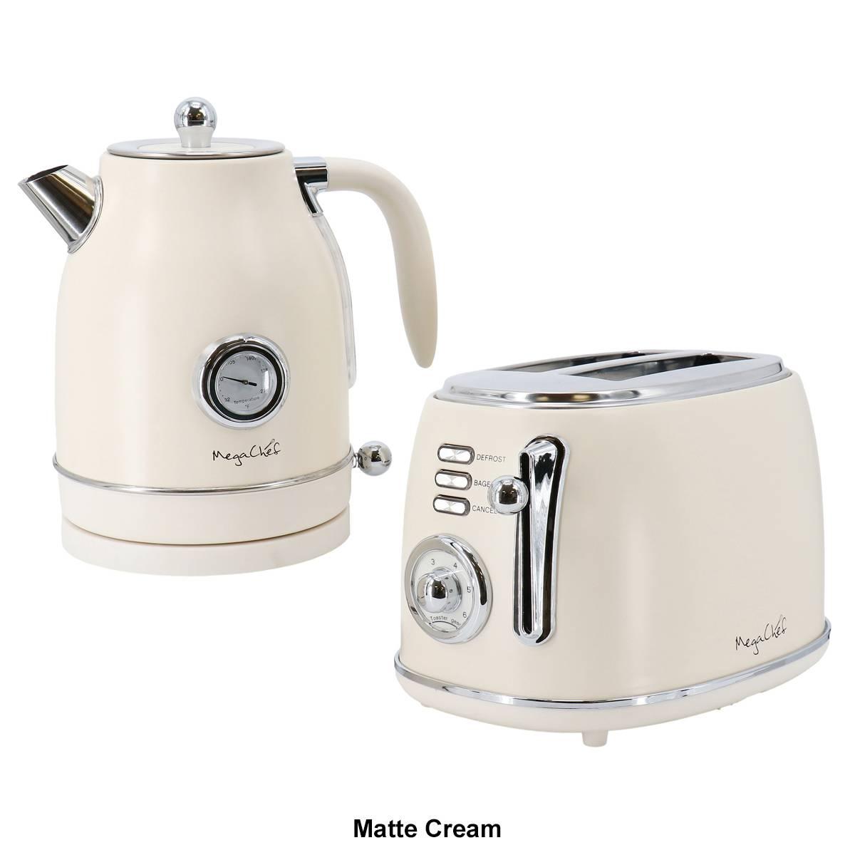 MegaChef Electric Tea Kettle & Toaster Combo