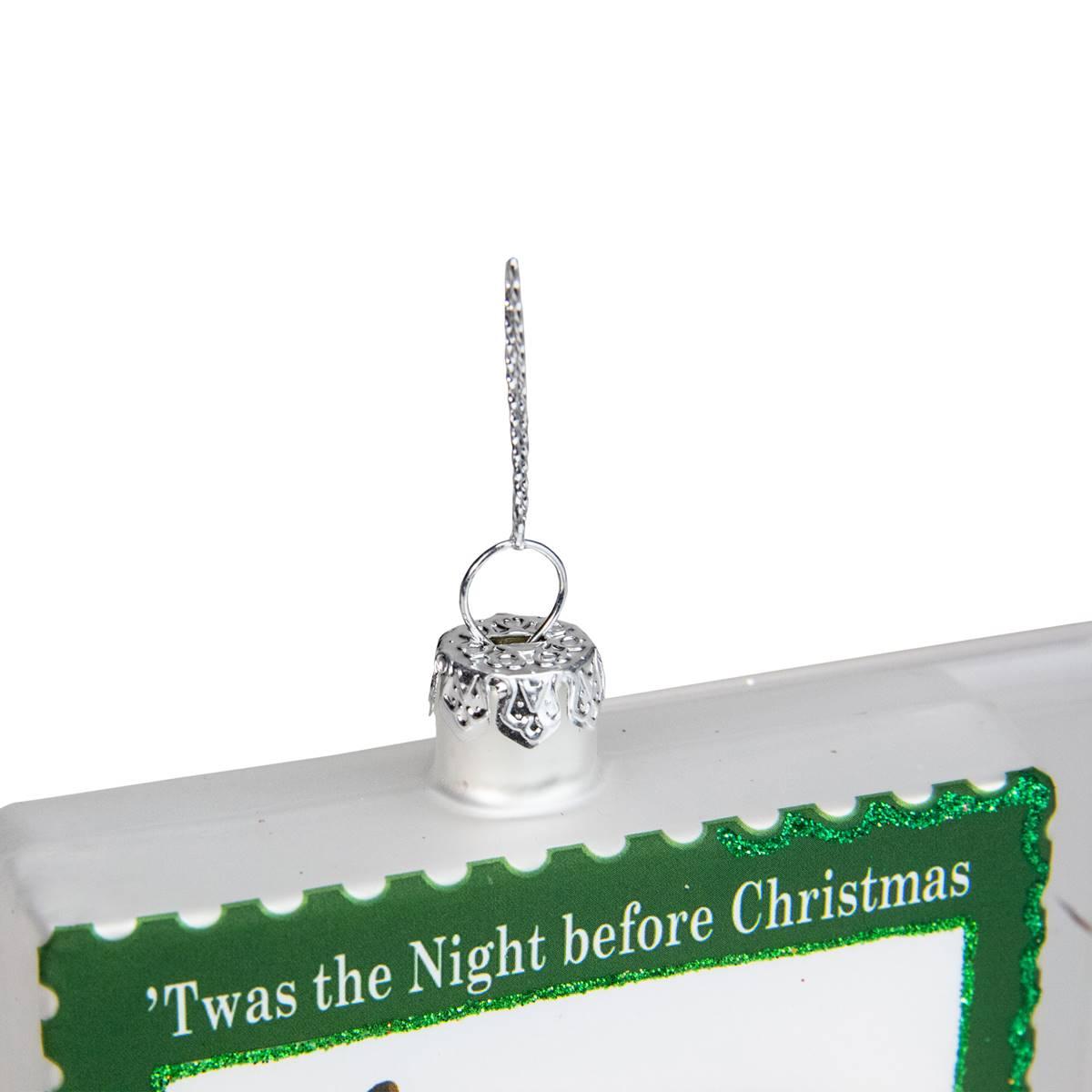 Northlight Seasonal 3.5n. USPS Santa Stamp Christmas Ornament