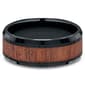 Mens Endless Affection™ 8mm Black Cobalt Rosewood Inlay Band - image 3