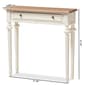 Baxton Studio Marquetterie Wood Two-Tone Console Table - image 9