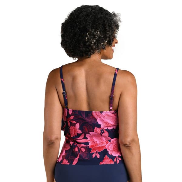 Womens Maxine Romantic Getaway Double Tier Tankini Swim Top