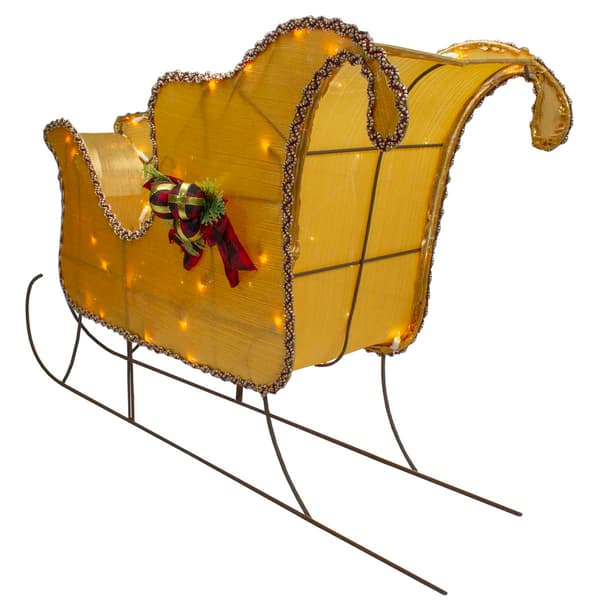 Northlight Seasonal 36in. Shiny Sleigh Outdoor Christmas Décor