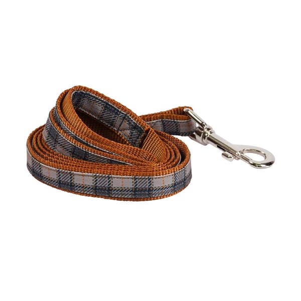 Best Furry Friends Harvest Plaid Pet Leash