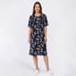 Womens Casual Time Short Sleeve Flower Caftan - image 1