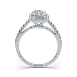 Nova Star® Lab Grown Diamond Emerald Shaped Bridal Ring