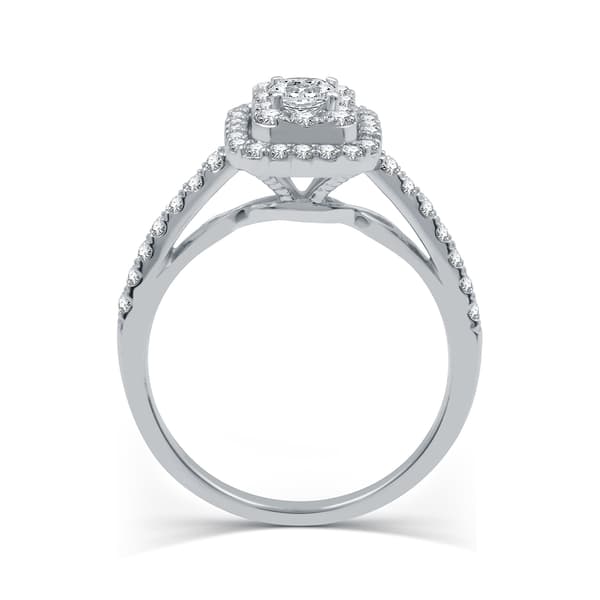Nova Star® Lab Grown Diamond Emerald Shaped Bridal Ring