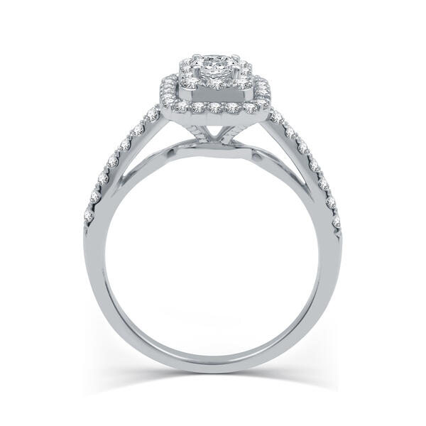 Nova Star&#174; Lab Grown Diamond Emerald Shaped Bridal Ring