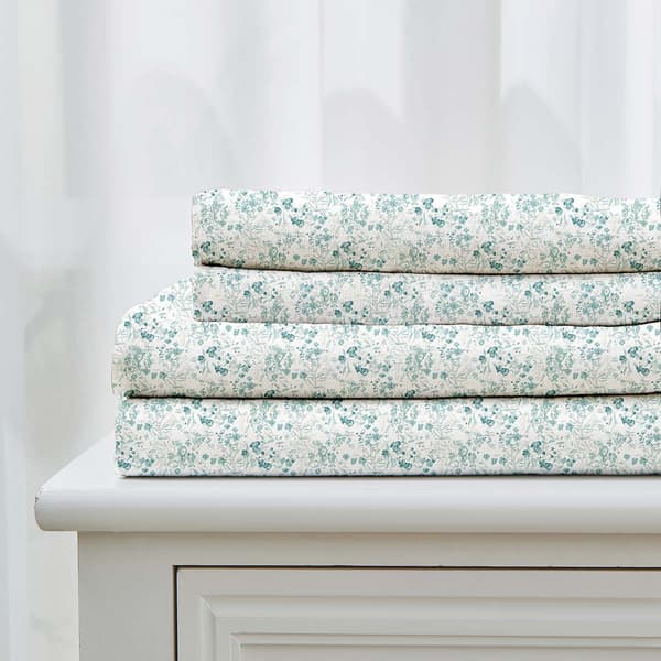 Patina Vie Maison Killian Microfiber Chamblee Blue Sheet Set