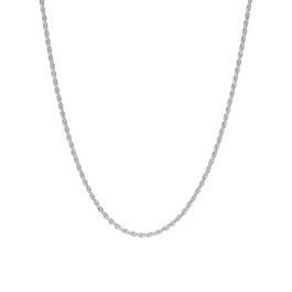 24in. Sterling Silver Rope Chain Necklace