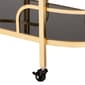 Baxton Studio Leighton Glam & Luxe Gold Metal 2-Tier Wine Cart - image 6