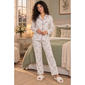 Womens Laura Ashley(R) Floral Long Sleeve Pajama Set - image 1