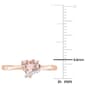 Heart Shape Morganite & Diamond Accent Wrap Ring - image 6