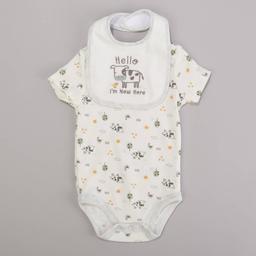 Baby Boy (NB-9M) baby views(R) Farm Bodysuit w/ Bib