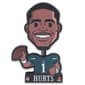 Open Road Eagles #1 Jalen Hurts Bouncy Head Wood Tabletop Decor - image 1
