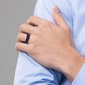 Mens Gentlemen''s Classics™ Black Silicone 7.5mm Wedding Band - image 4