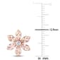Gemstone Classics&#8482; 3ctw. Morganite Floral Stud Earrings - image 3