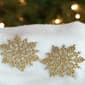 Northlight Seasonal 24pk. Gold Glitter Snowflake Ornaments - image 4