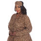 Plus Size White Mark 3pc. Brown Cheetah Pajama Set - image 2