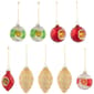 Northlight Seasonal 9ct. Glittered Retro Christmas Ornaments - image 2