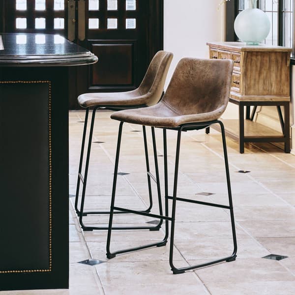 Elements Wes Metal Bar Stool Set - image 
