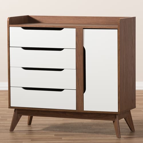 Baxton Studio Brighton Storage Shoe Cabinet