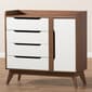 Baxton Studio Brighton Storage Shoe Cabinet - image 2