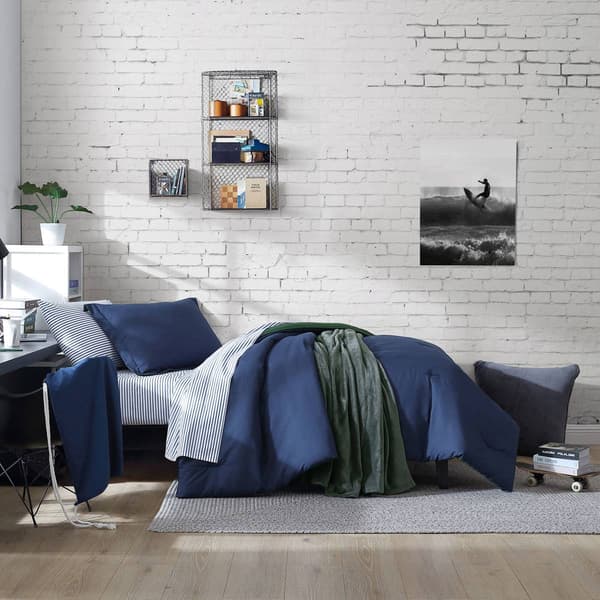 Nautica Solid Microfiber 5pc. Bed In A Bag Set