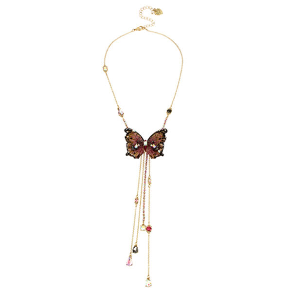 Betsey Johnson Butterfly Blitz Butterfly Y-Necklace - image 