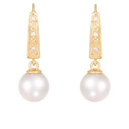 Splendid Pearls 14kt. Gold Akoya Pearl &amp; Diamond Earrings