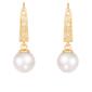 Splendid Pearls 14kt. Gold Akoya Pearl &amp; Diamond Earrings - image 2